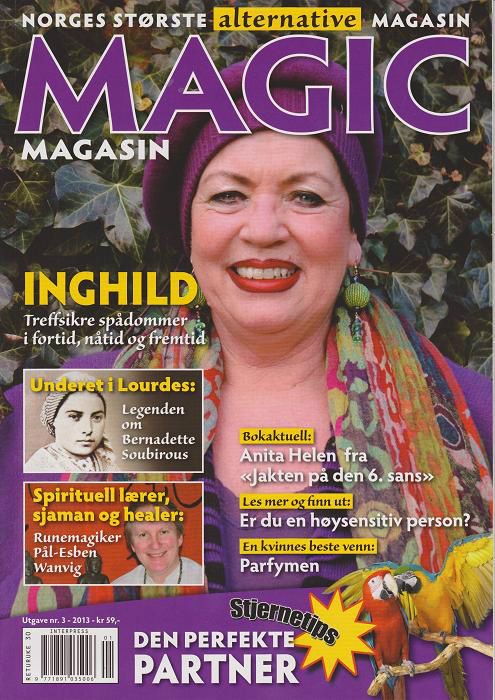Meg på forsiden i Magic Magasin. www.magic.no